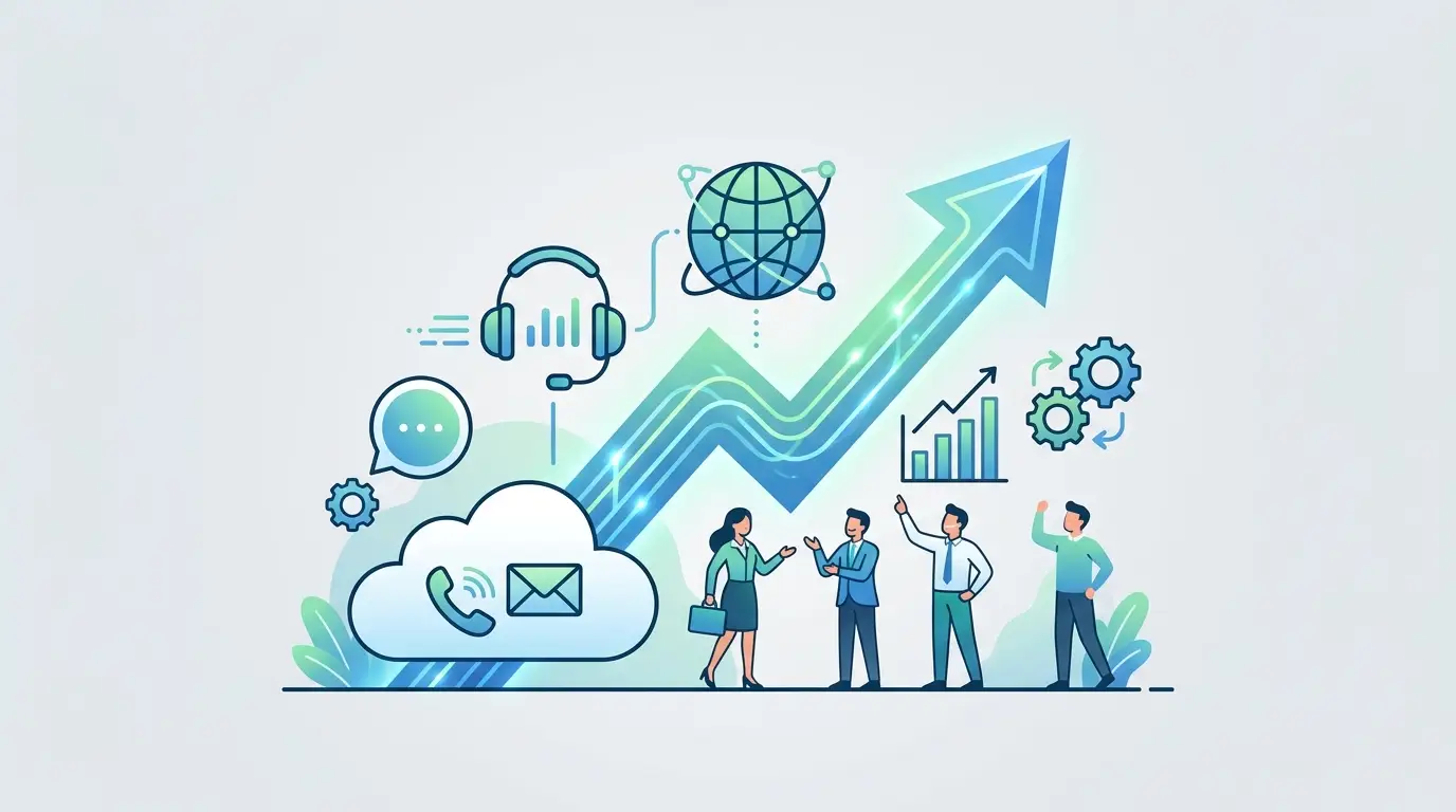 Voicemail-to-email feature in an IP telephony system improving business productivity through unified communications and efficient message management